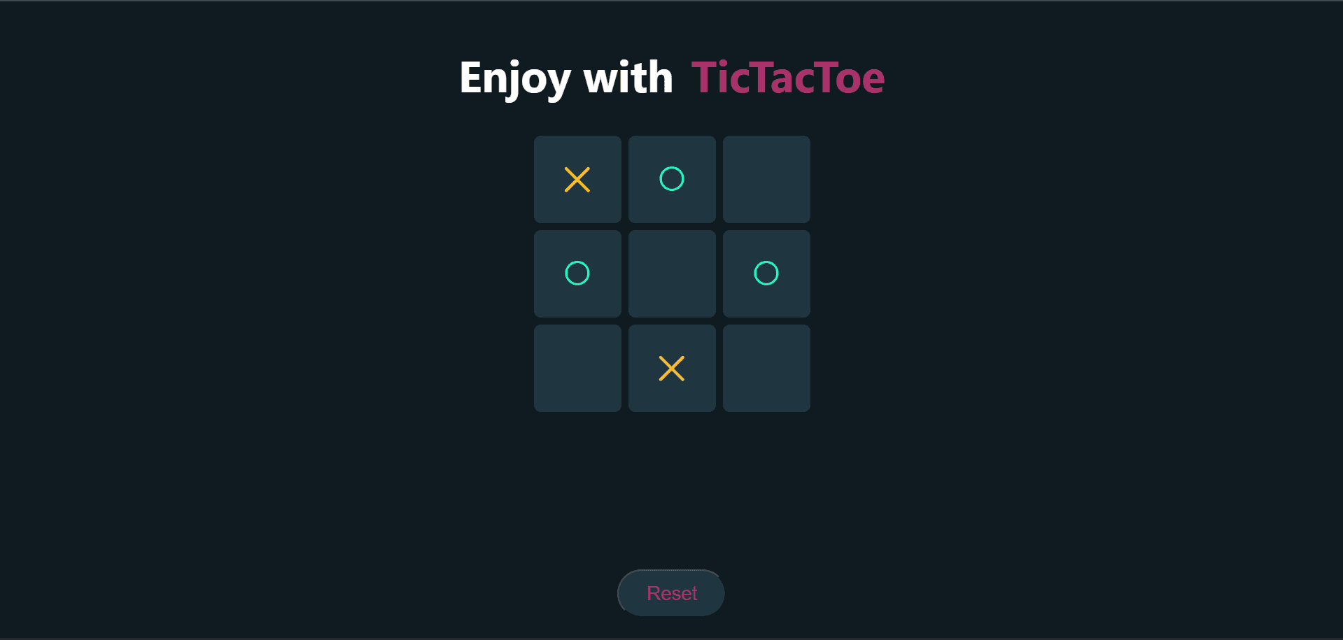 Modern Tic Tac Toe